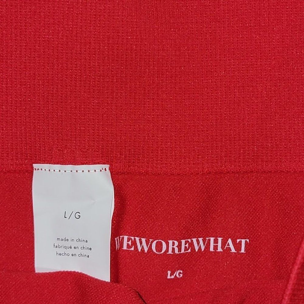 We Wore What Women's Red Seamless High Waist Leggings Size Large - Picture 9 of 16